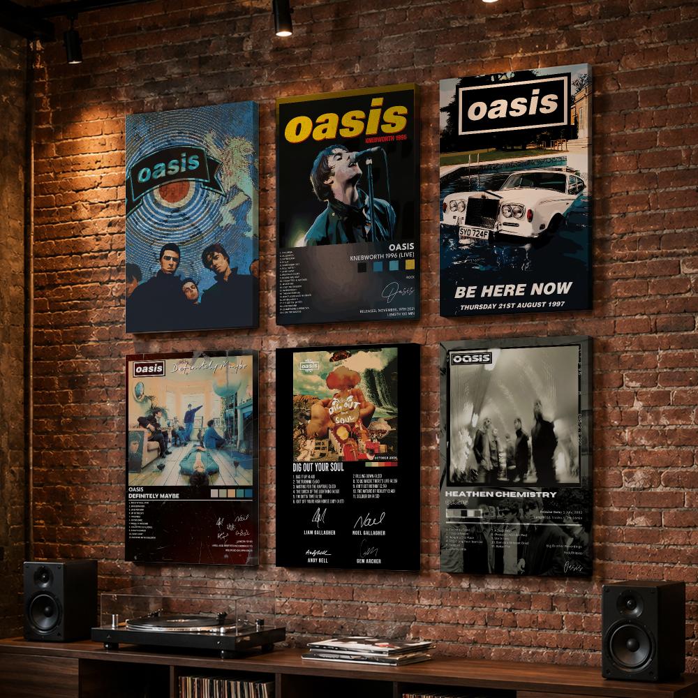 Live Rock - O-Oasis Rock Band Album Framed Wall