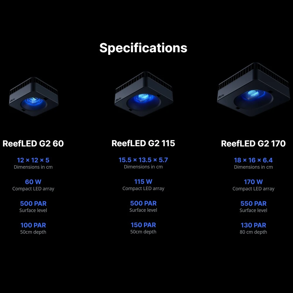 RedSea ReefLED G2 60/115/170 N - Saltwater Tank recension och pris