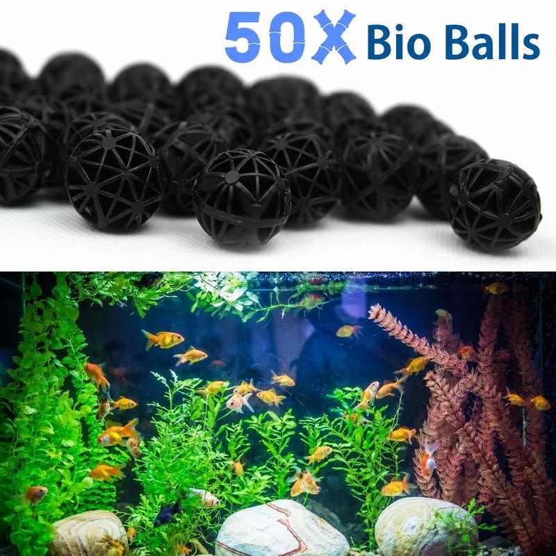 50Pcs 16mm Aquarium Bio Filter - Marine Fish Tank recension och pris