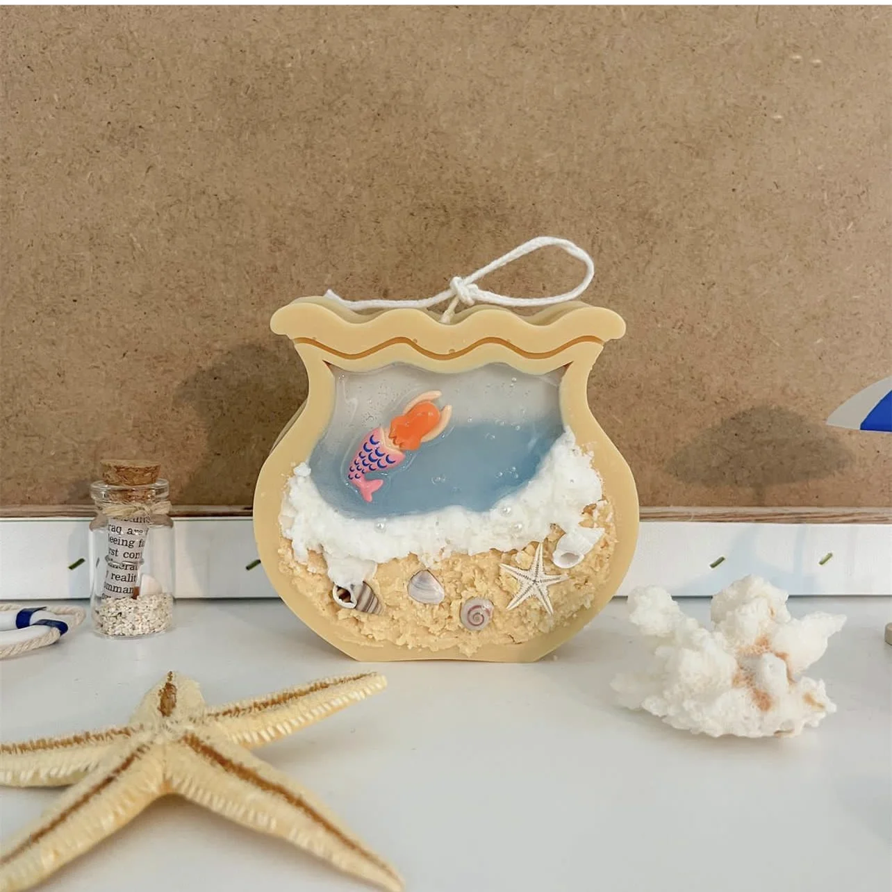 Fish Tank Moon Shape Candle Mo - Marine Fish Tank recension och pris