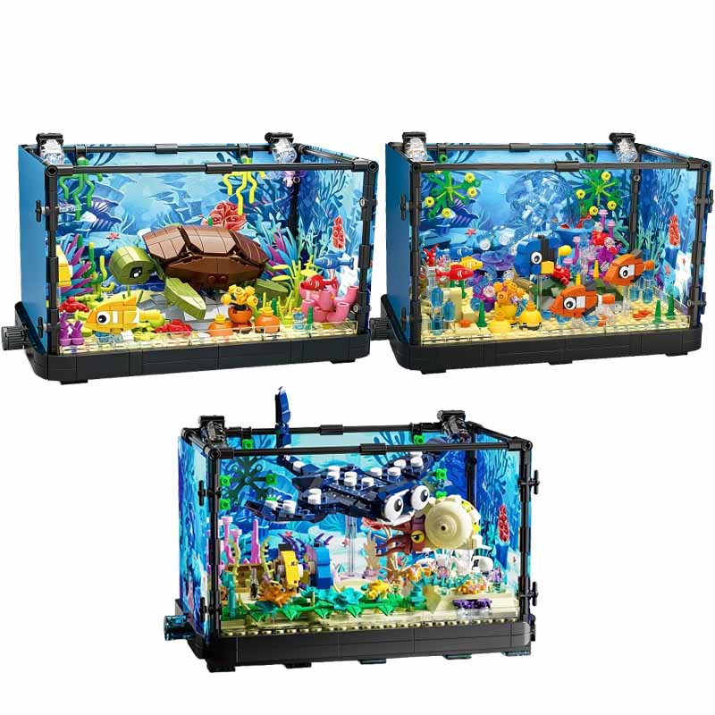 Fish Tank Building Block Set w - Marine Fish Tank recension och pris