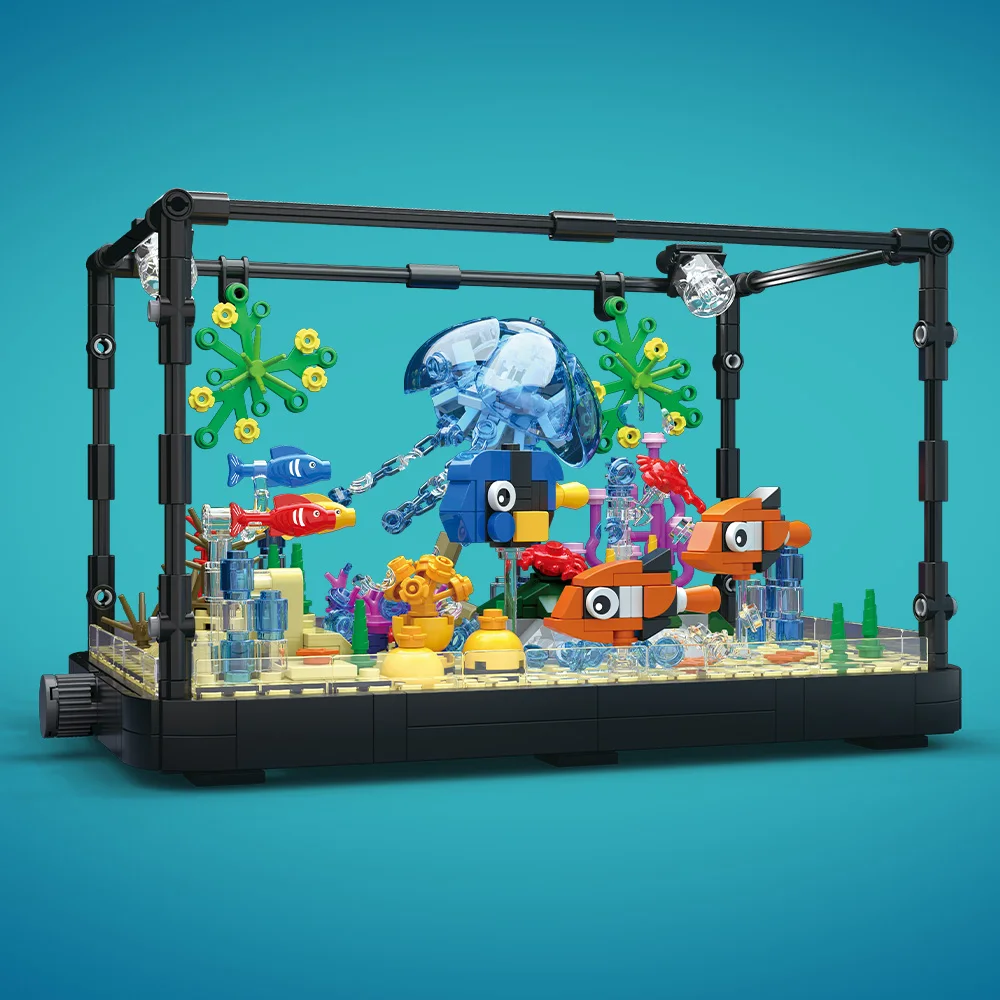 Fish Tank Building Block Set w - Marine Fish Tank recension och pris