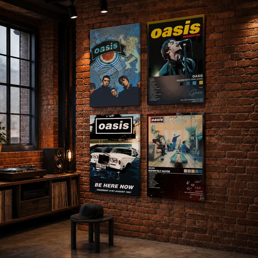O-Oasis Rock Band Album Framed - Live Rock recension och pris