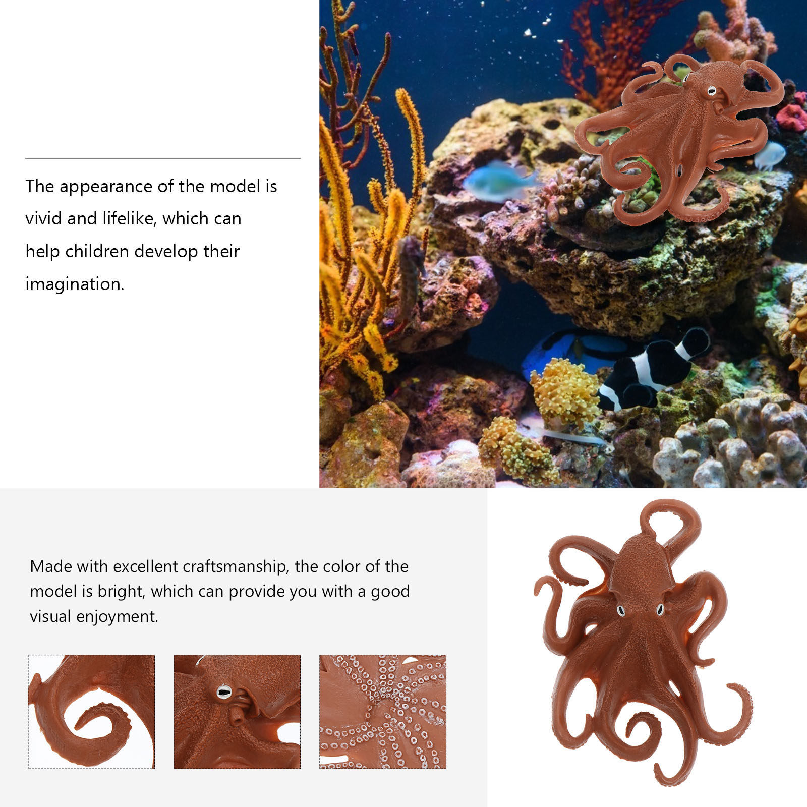 1Pcs Octopus Simulation Sea An - Ocean Aquarium recension och pris